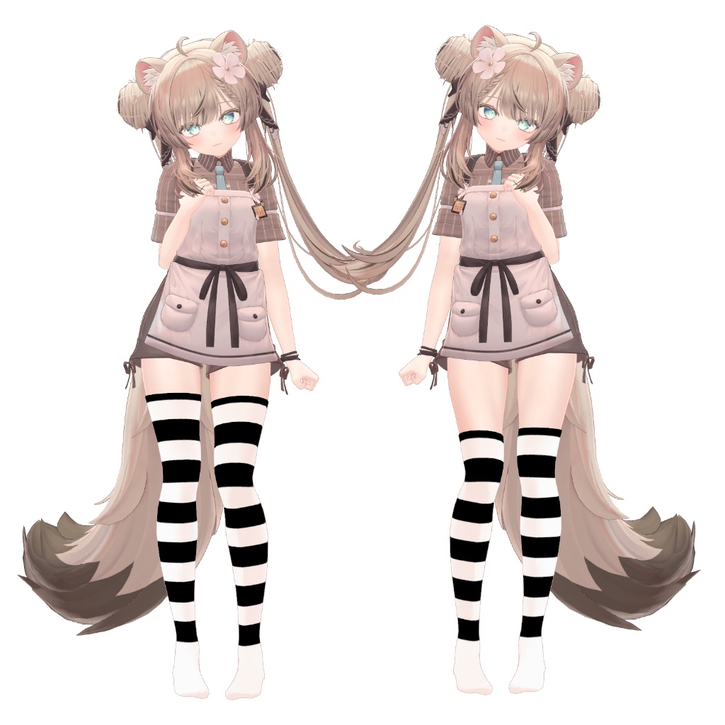 【8アバター対応】ニーソックス&サイハイソックス【色変え簡単】