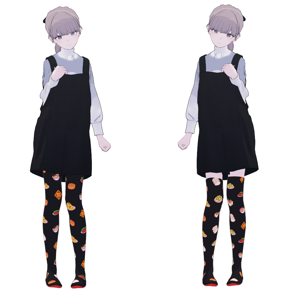 【8アバター対応】ニーソックス&サイハイソックス【色変え簡単】