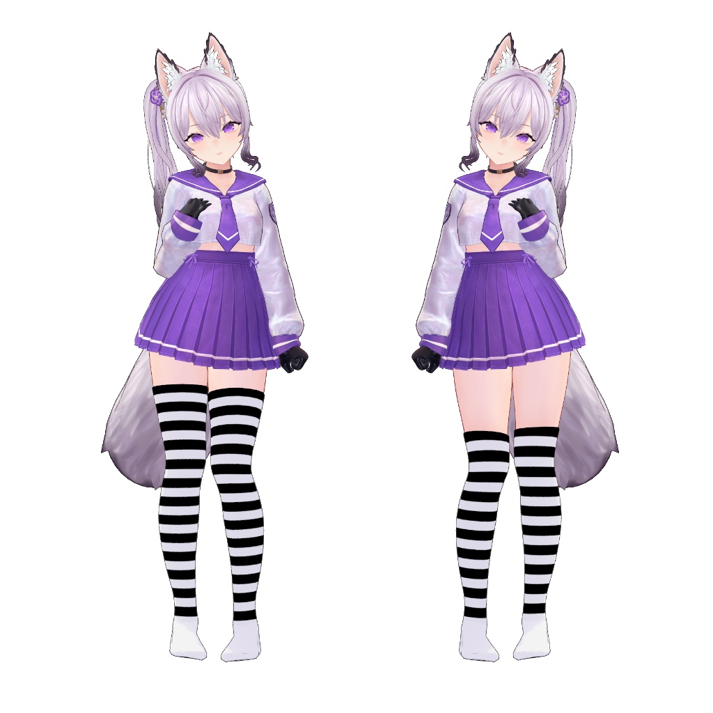 【複数アバター対応】ニーソックス&サイハイソックス【色変え簡単】