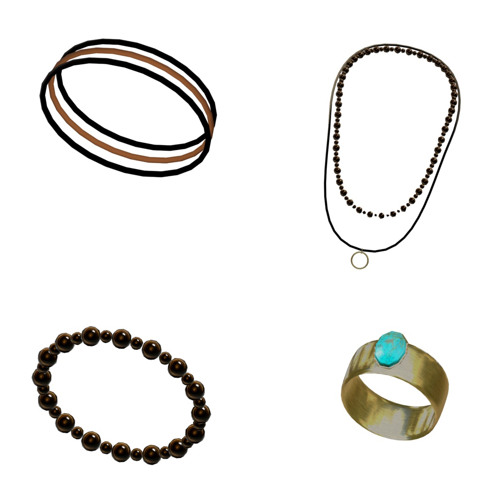 アジアンカジュアルコーデ【複数アバター対応】