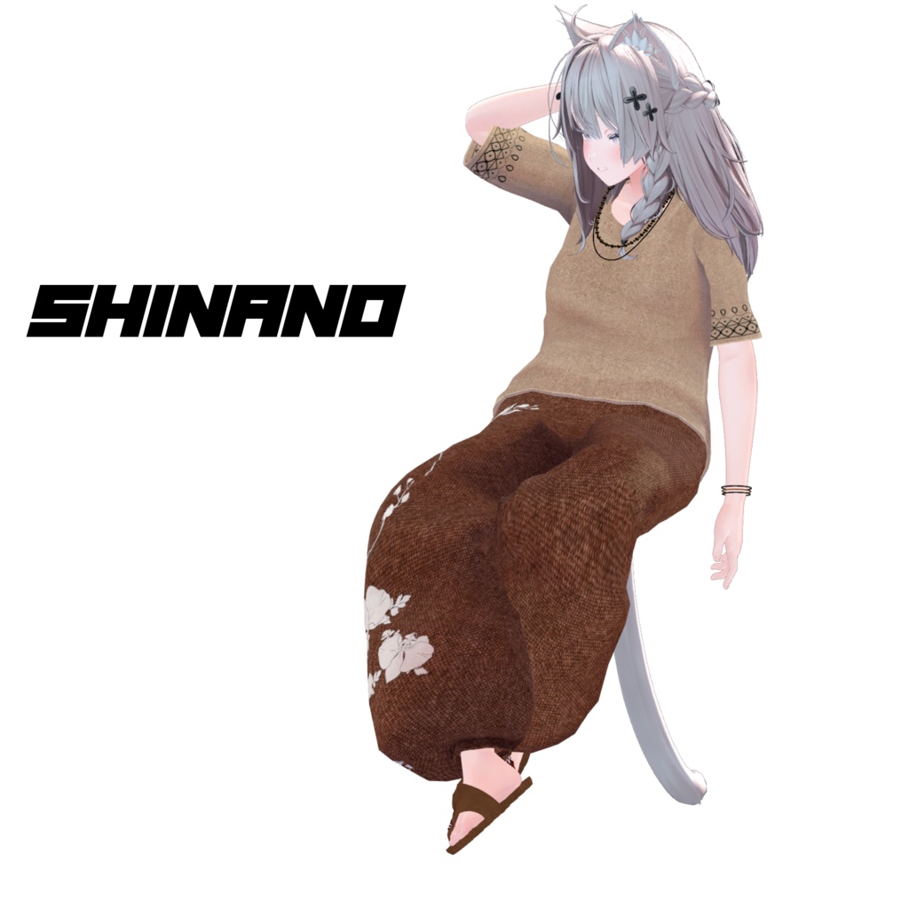 アジアンカジュアルコーデ【複数アバター対応】