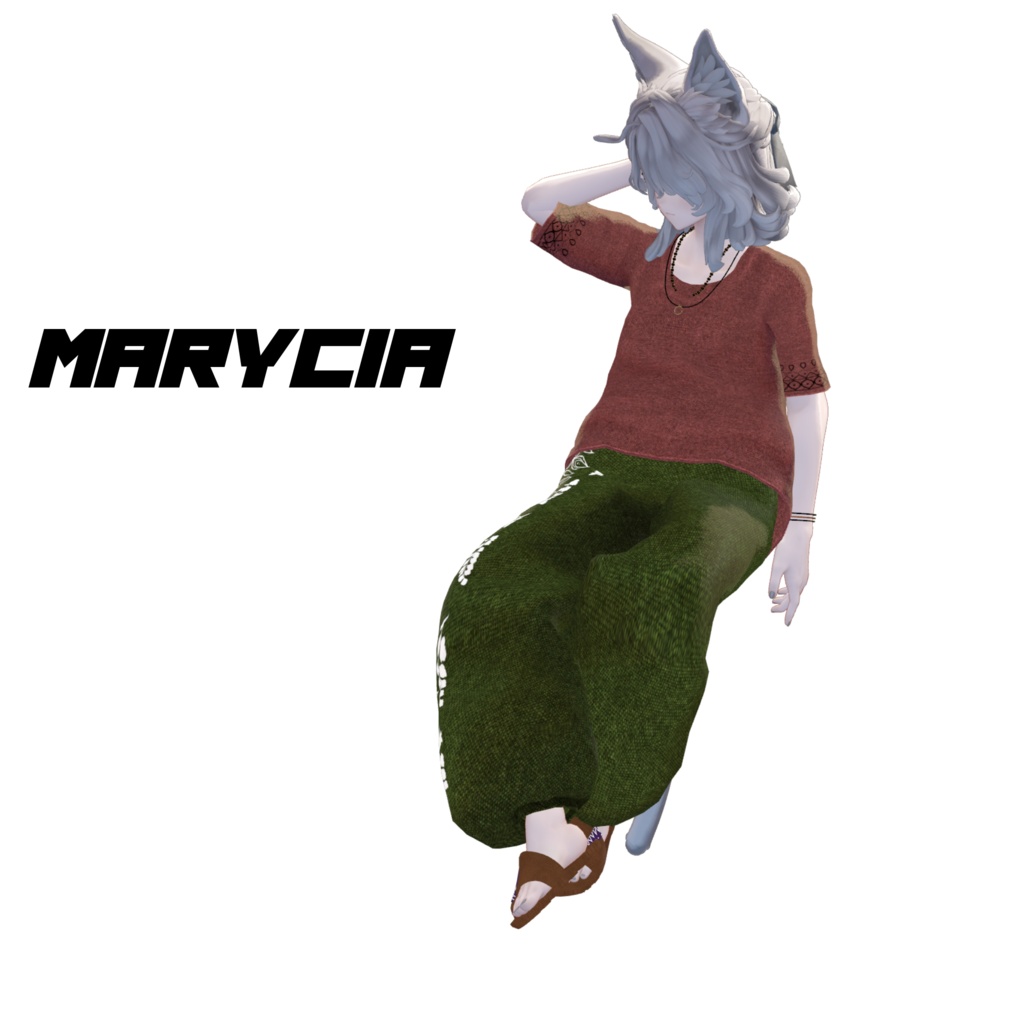 アジアンカジュアルコーデ【複数アバター対応】