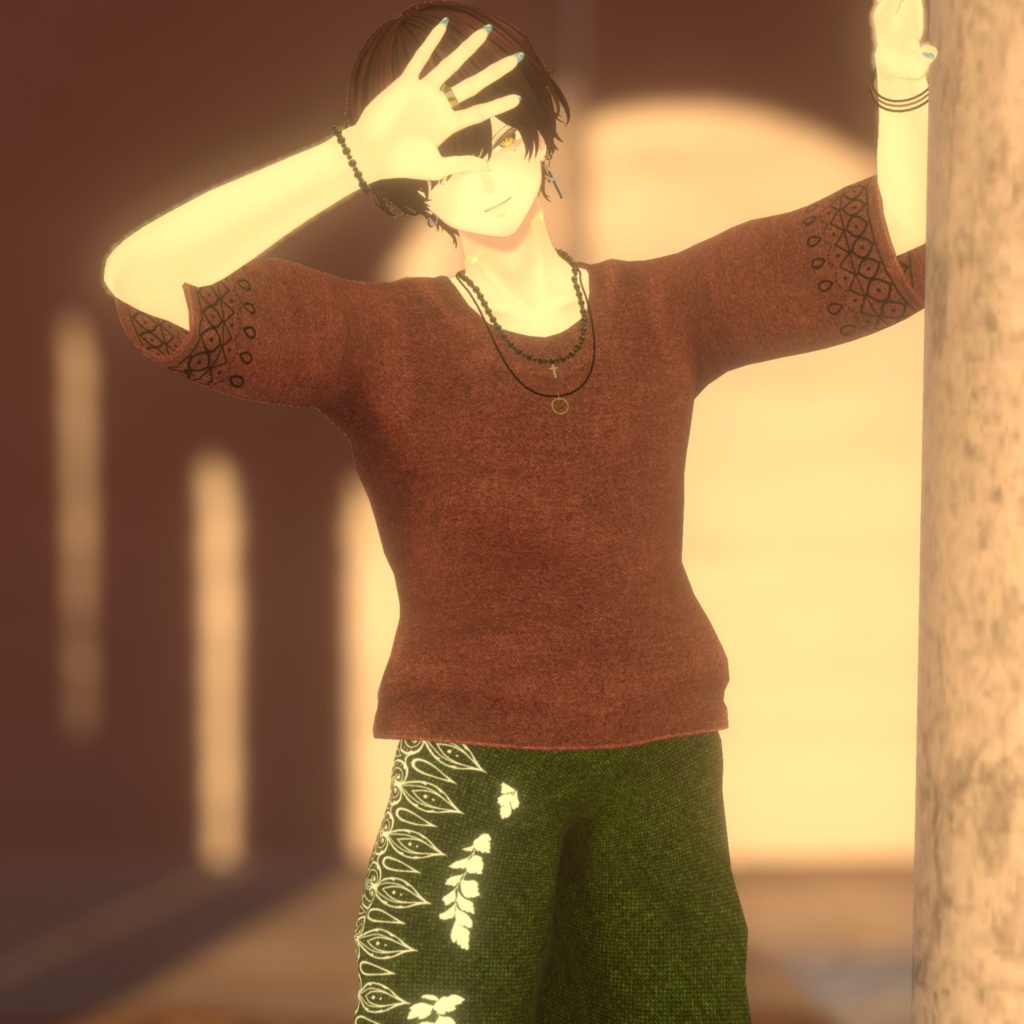 アジアンカジュアルコーデ【複数アバター対応】