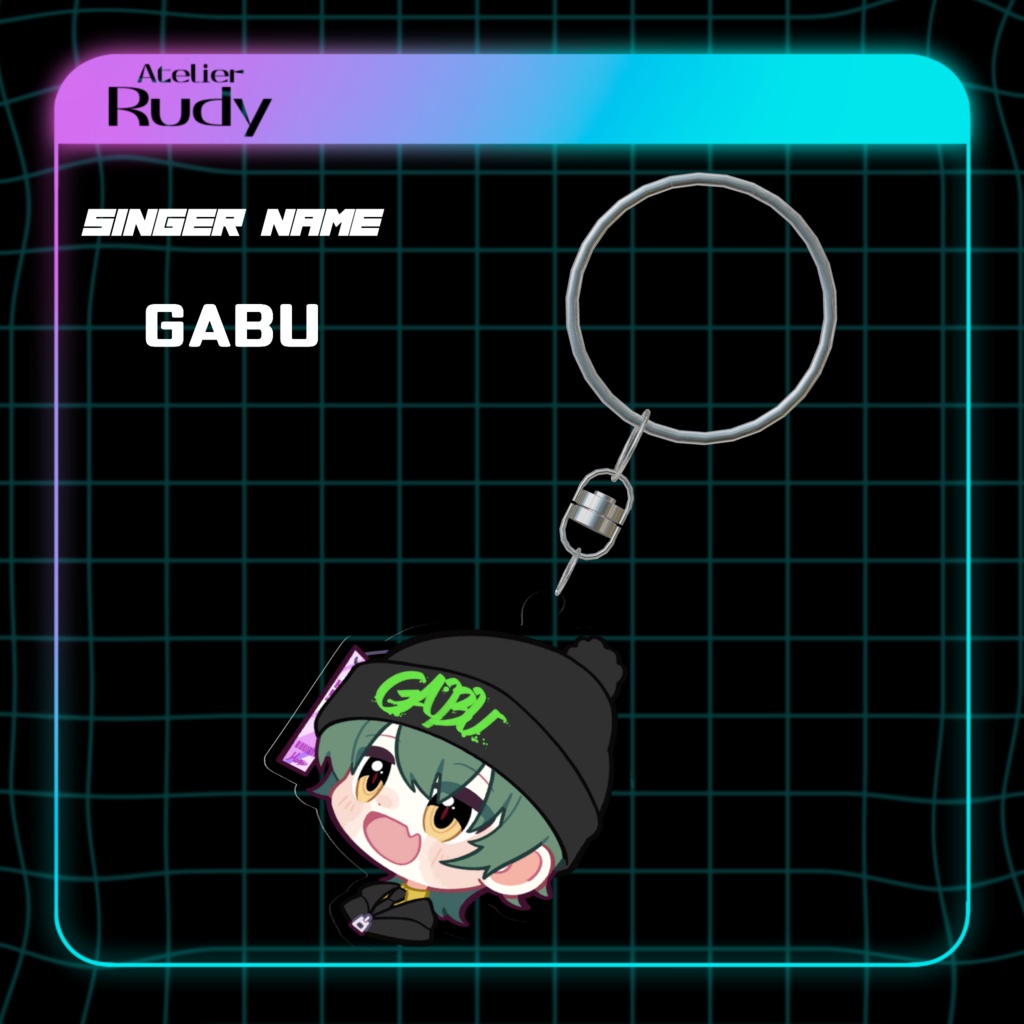 【Bar Rudy】当店所属シンガー🎵オリジナルアクリルキーホルダー