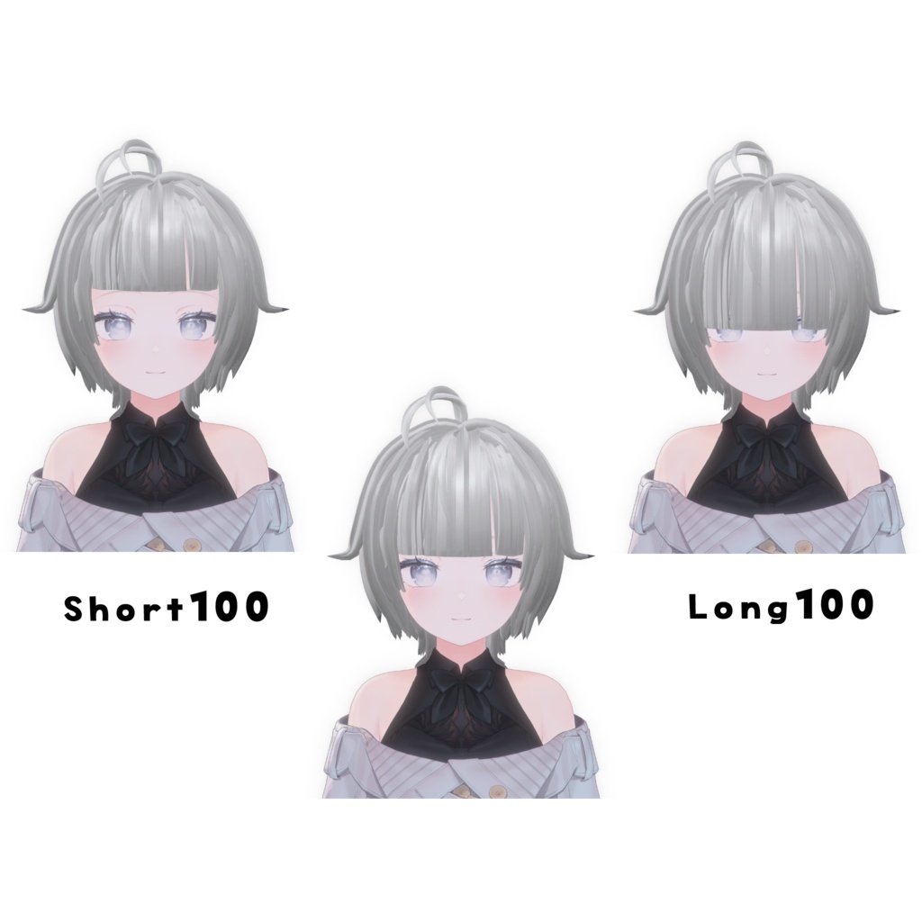 【7/21まで半額📢】Cotton Bob Hair【12アバター対応】