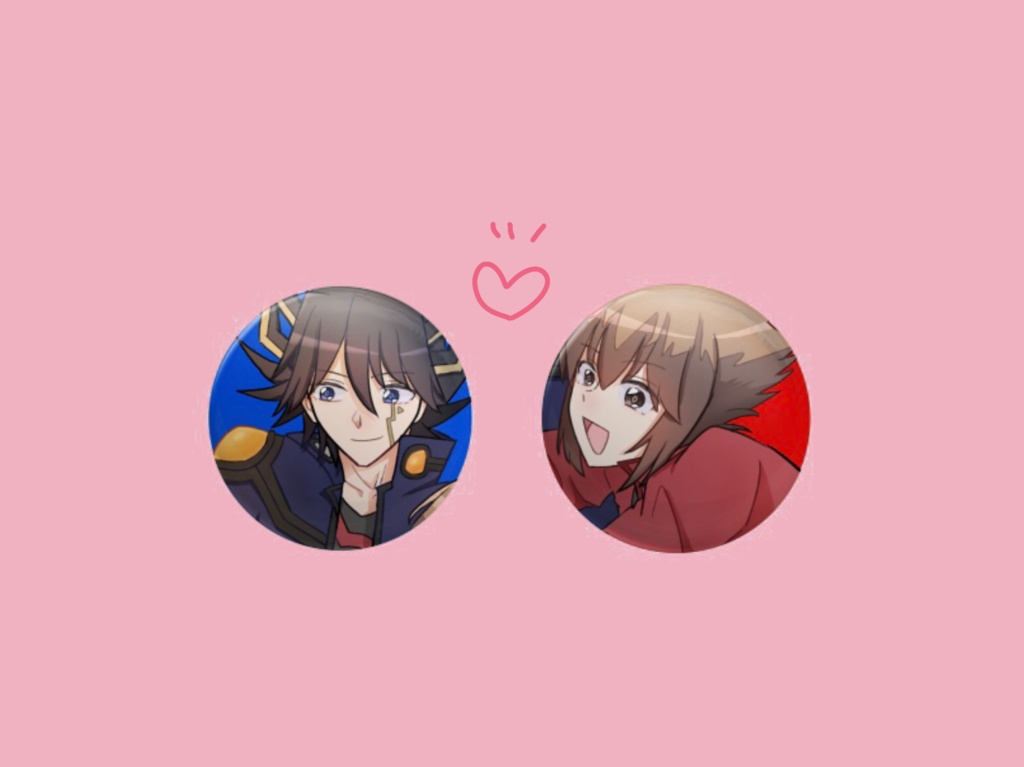 遊星&十代 缶バッジセット