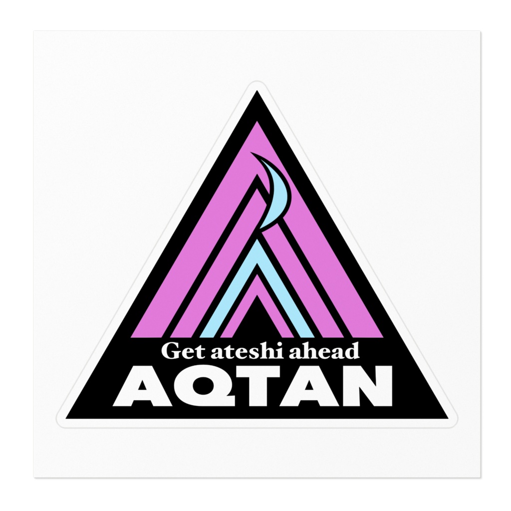 【非公式】AQTAN RACING ステッカー(三角)【湊あくあ】