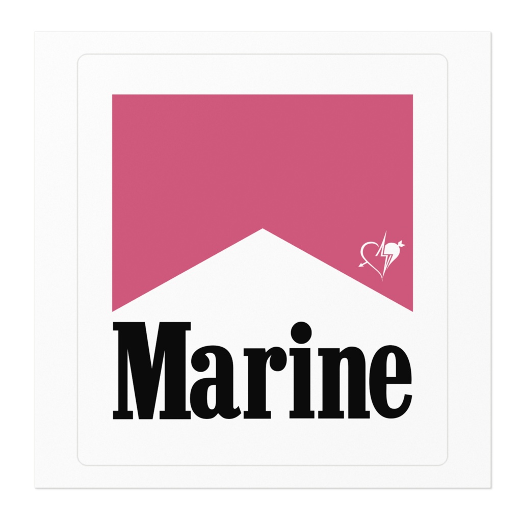 【非公式】Marine Racing ステッカー(四角)【宝鐘マリン】