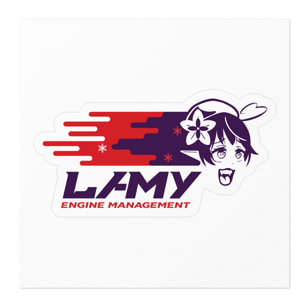 【非公式】LAMY engine management ステッカー【雪花ラミィ】