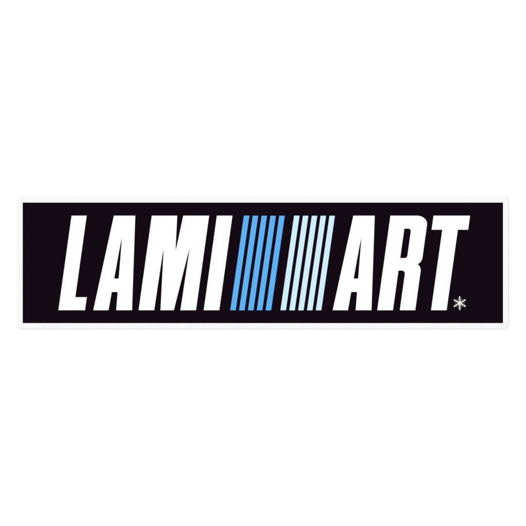 【非公式】LAMIART ステッカー(四角)【雪花ラミィ】