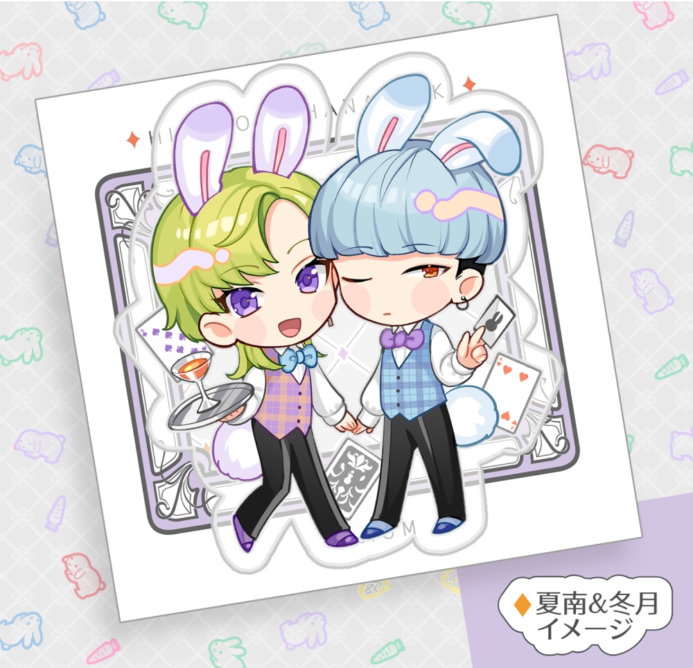 うさみみバーテン アクリルキーホルダー