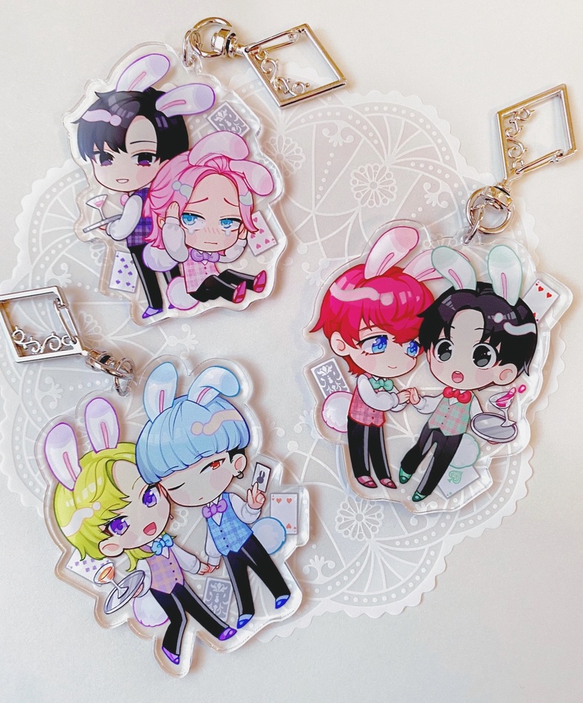 うさみみバーテン アクリルキーホルダー