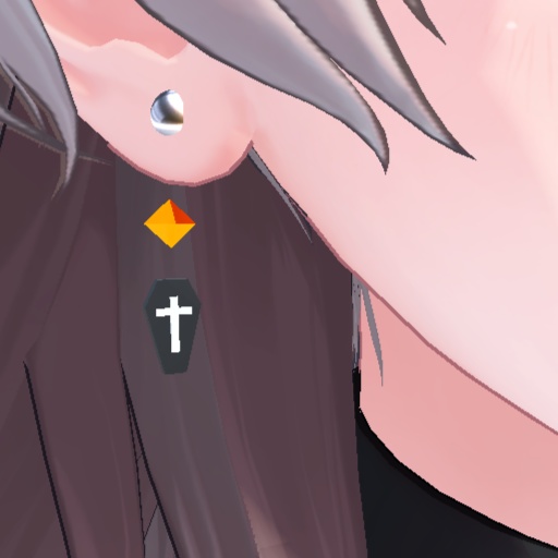 ハロウィンな棺ピアス&おばけヘイロー