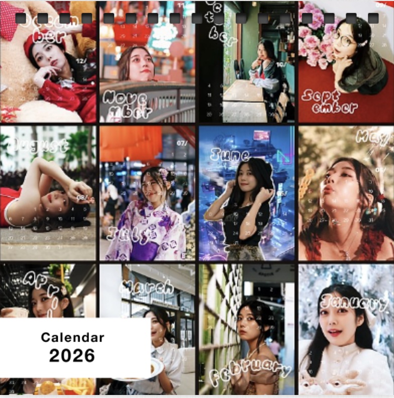 2026年卓上カレンダー