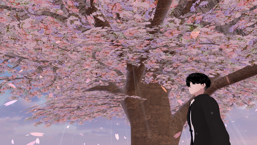 【VRChat想定】SpringMush Hair(スプリングマッシュヘア) 多数アバター対応