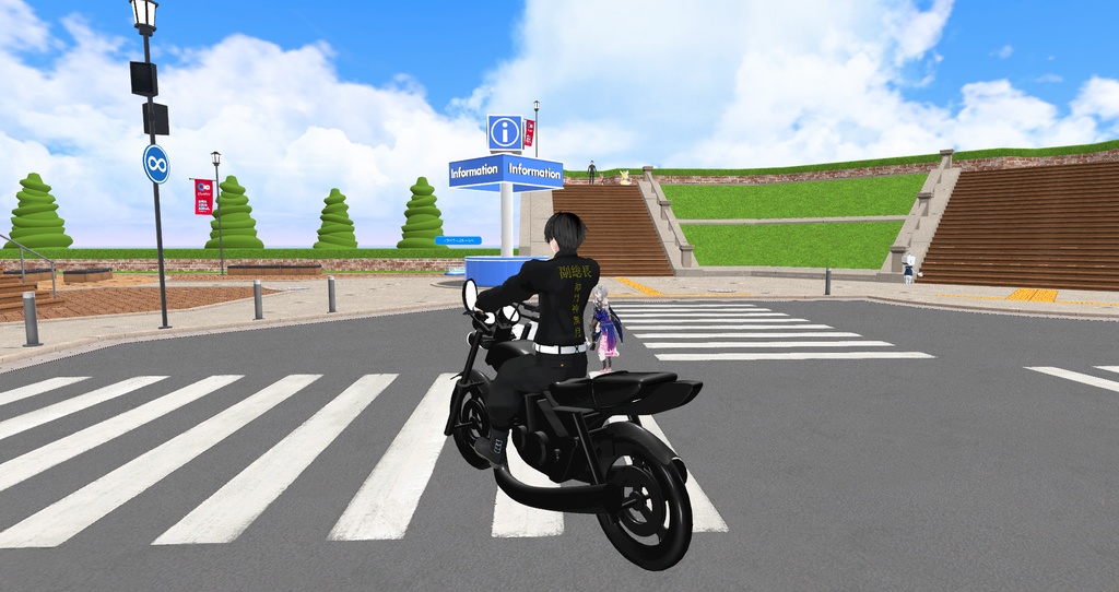 【VRChat+Cluster想定】ZEPHYR400 バイク