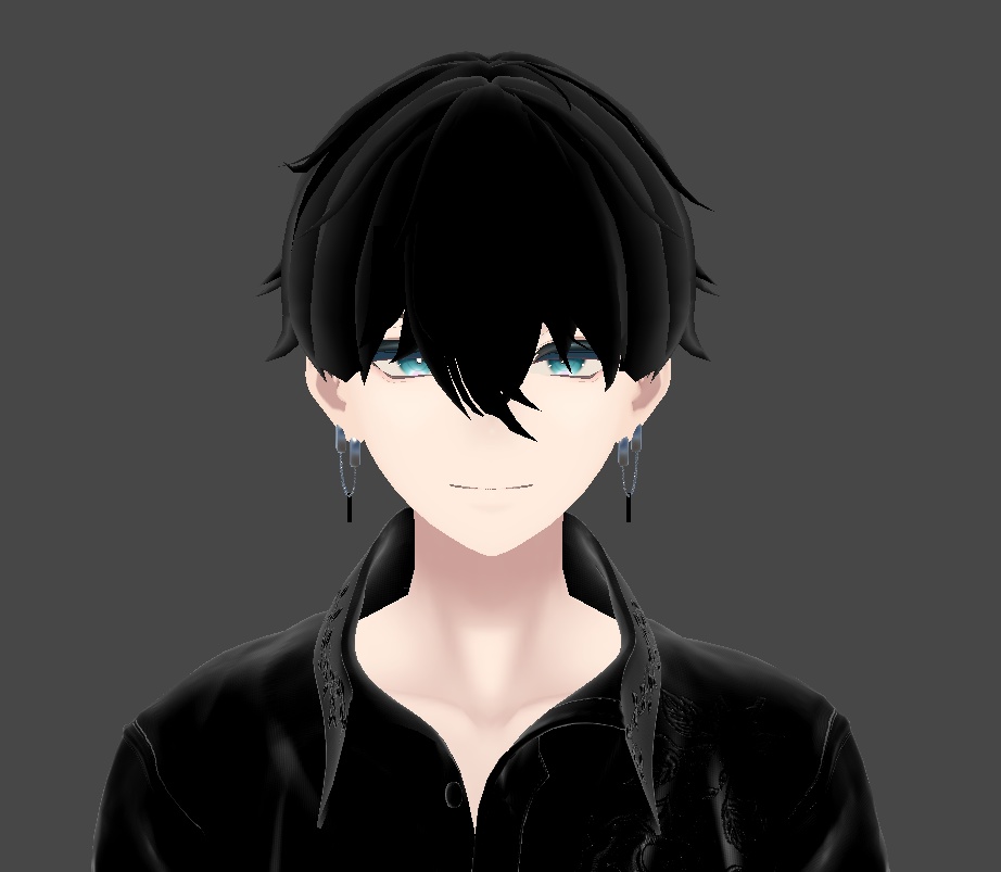 【VRChat想定】ダブリングチェーンイヤリング