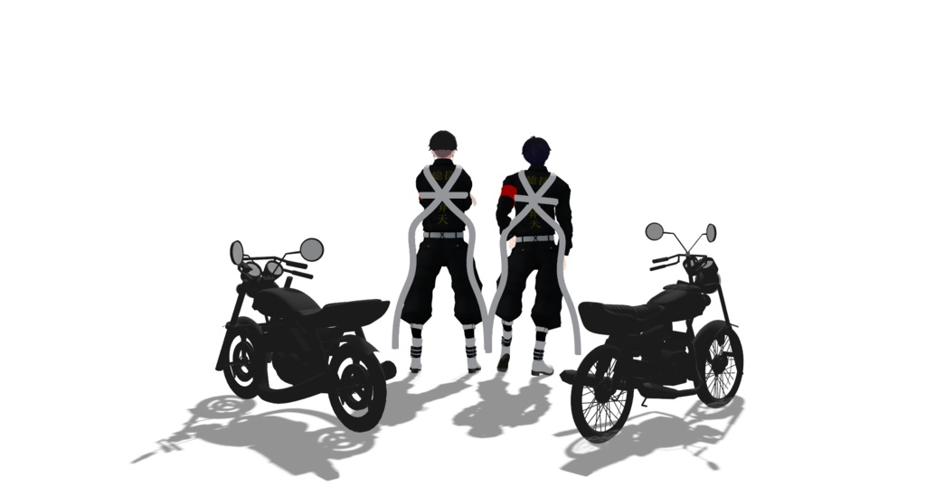 【VRChat想定】男女兼用複数アバター対応 特攻服 - 弁天 - (Ver.7)