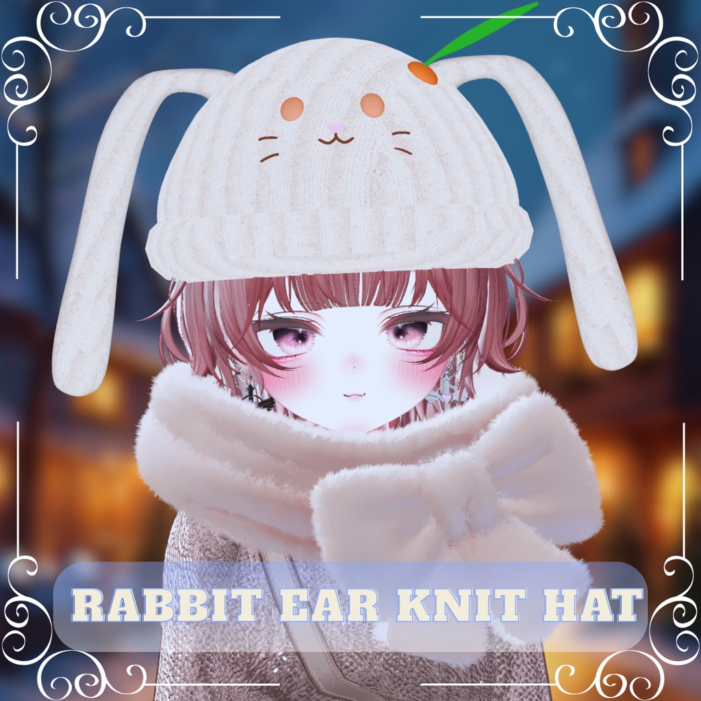 ❄️Rabbit Ear Knit Hat❄️　　　　✨期間限定セール中✨