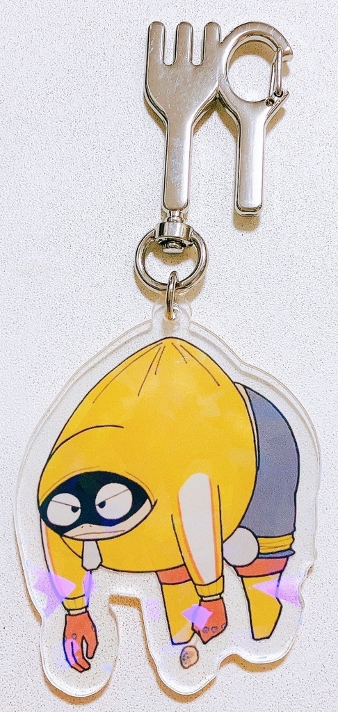ファットさんのキラキラアクリルキーホルダー