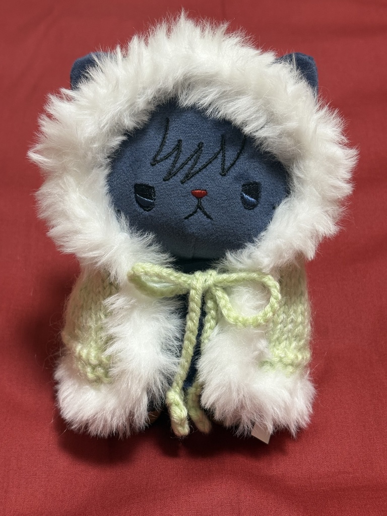 フード付きふわふわポンチョ