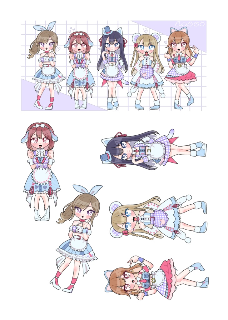 月スト クリアステッカー