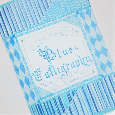 A5冊子『THE BOOK OF Blue Calligraphy』
