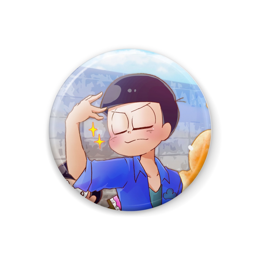 おそ松さん缶バッチ（カラ松）