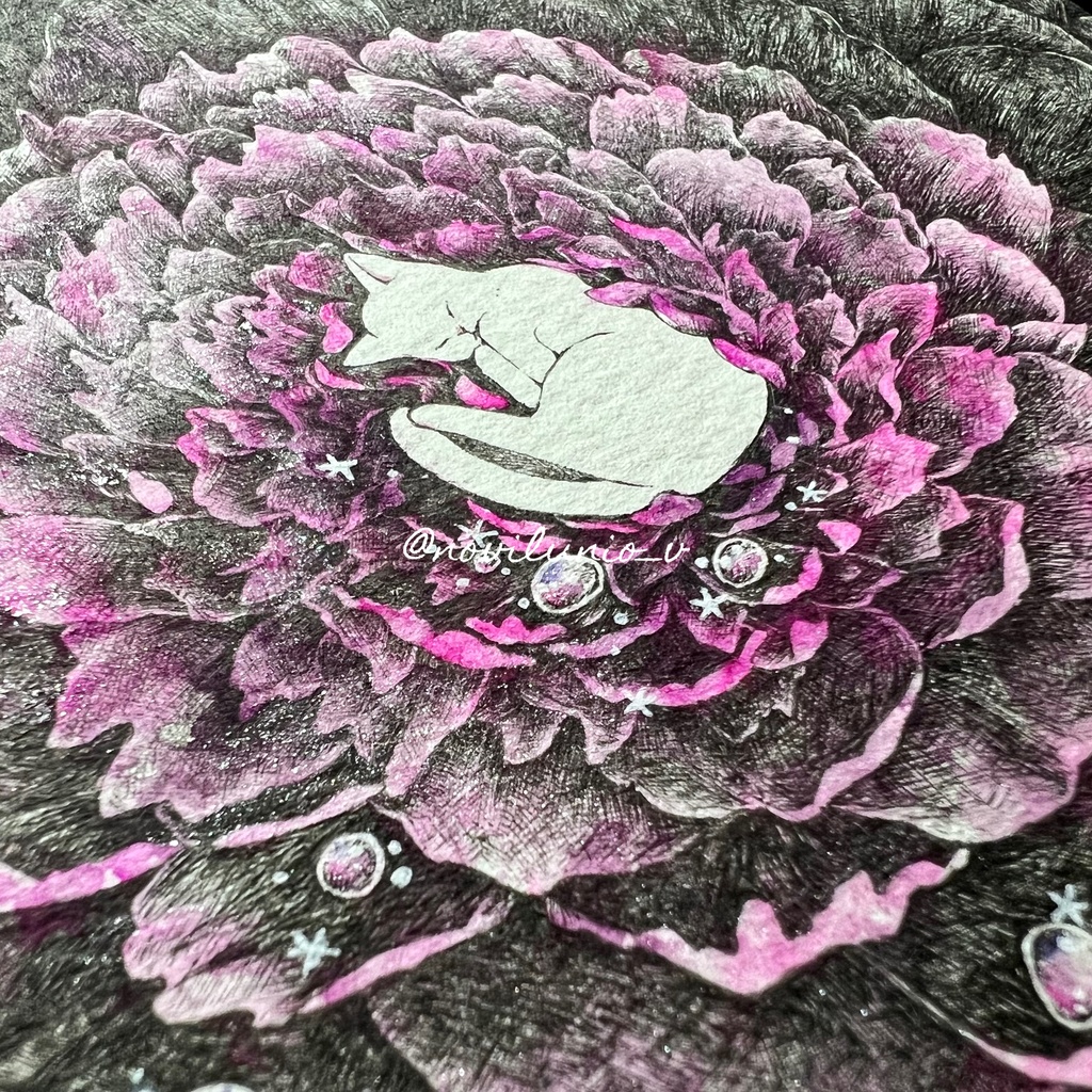 額装原画『 peony 』