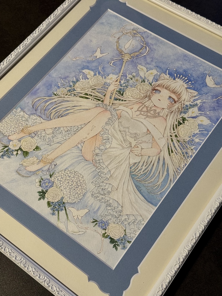 額装原画『 ミルクに解ける 』