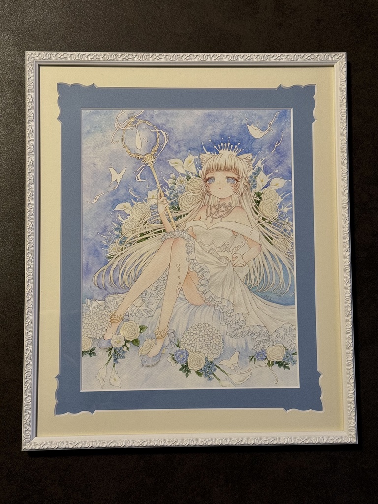 額装原画『 ミルクに解ける 』