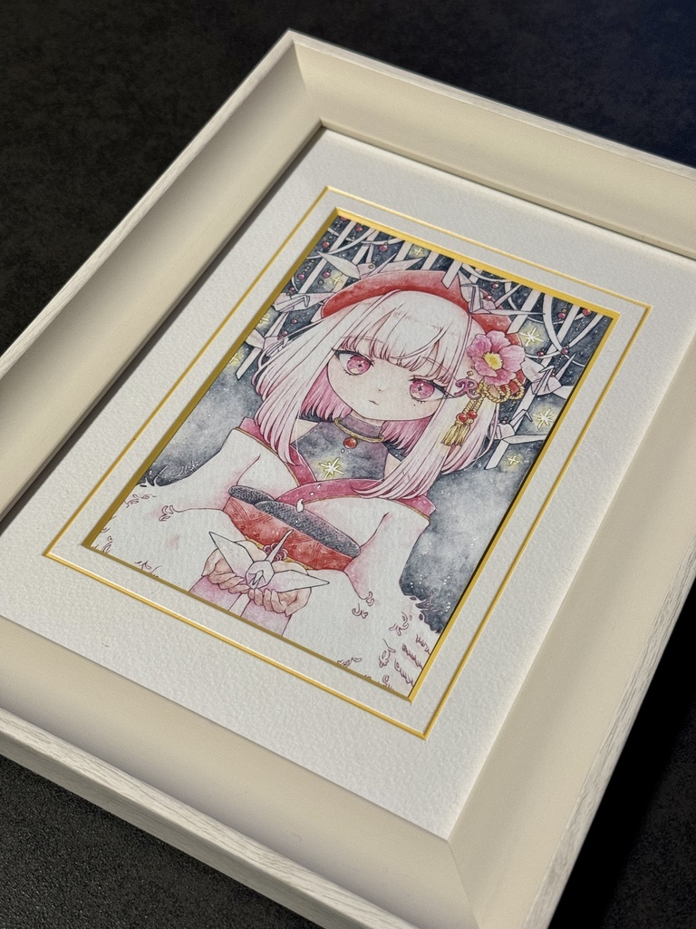 額装原画『 しろを折る 』