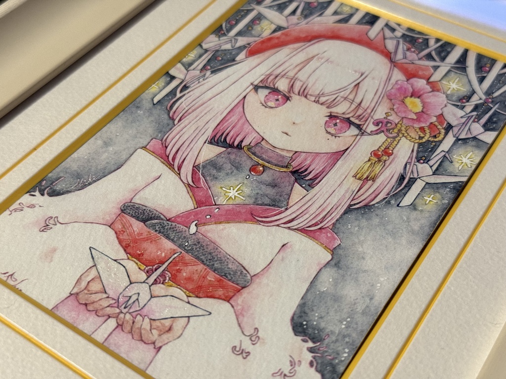 額装原画『 しろを折る 』