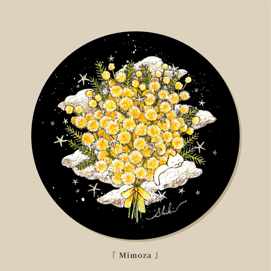 額装ミニ原画『 Mimoza 』