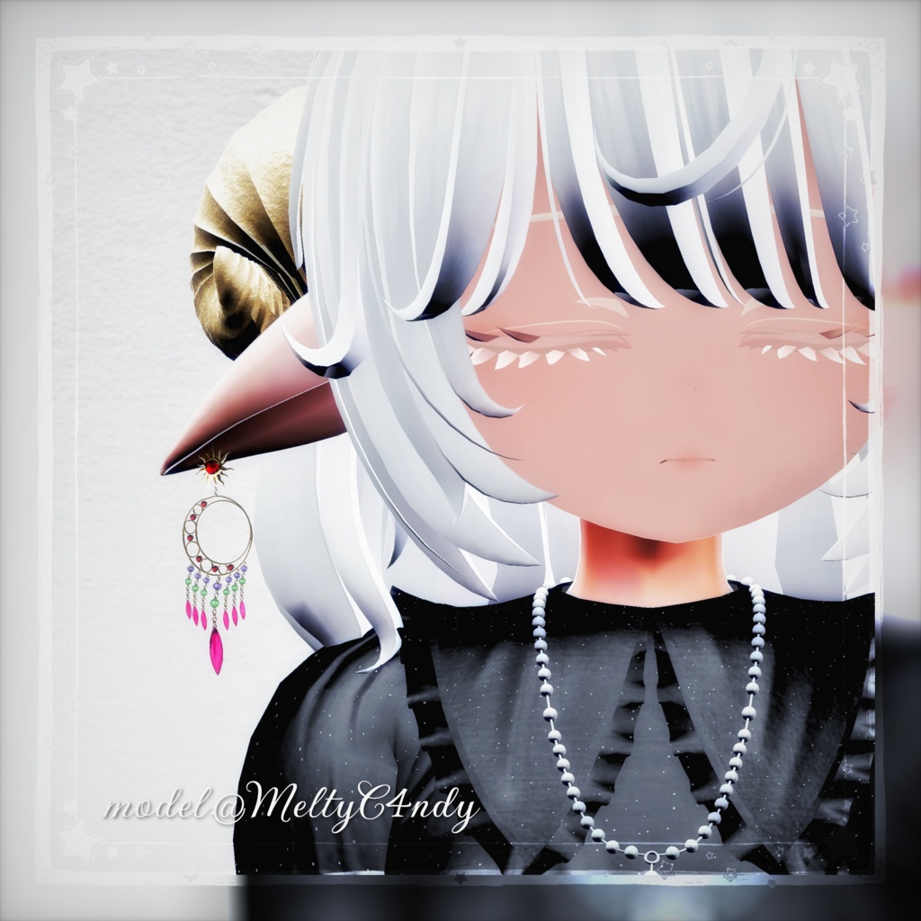Crescent -Ethnic pierce-【MA設定済】【VRChat想定】