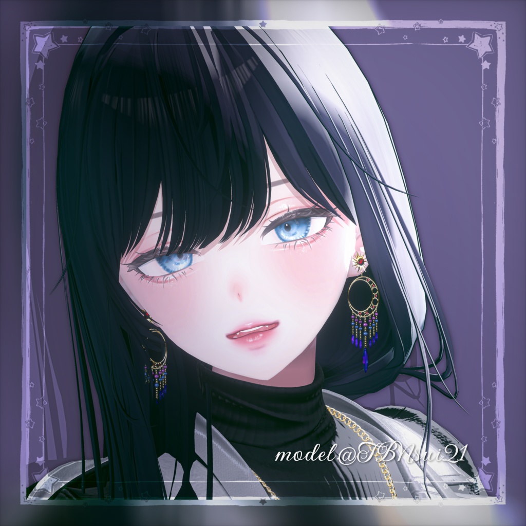 Crescent -Ethnic pierce-【MA設定済】【VRChat想定】