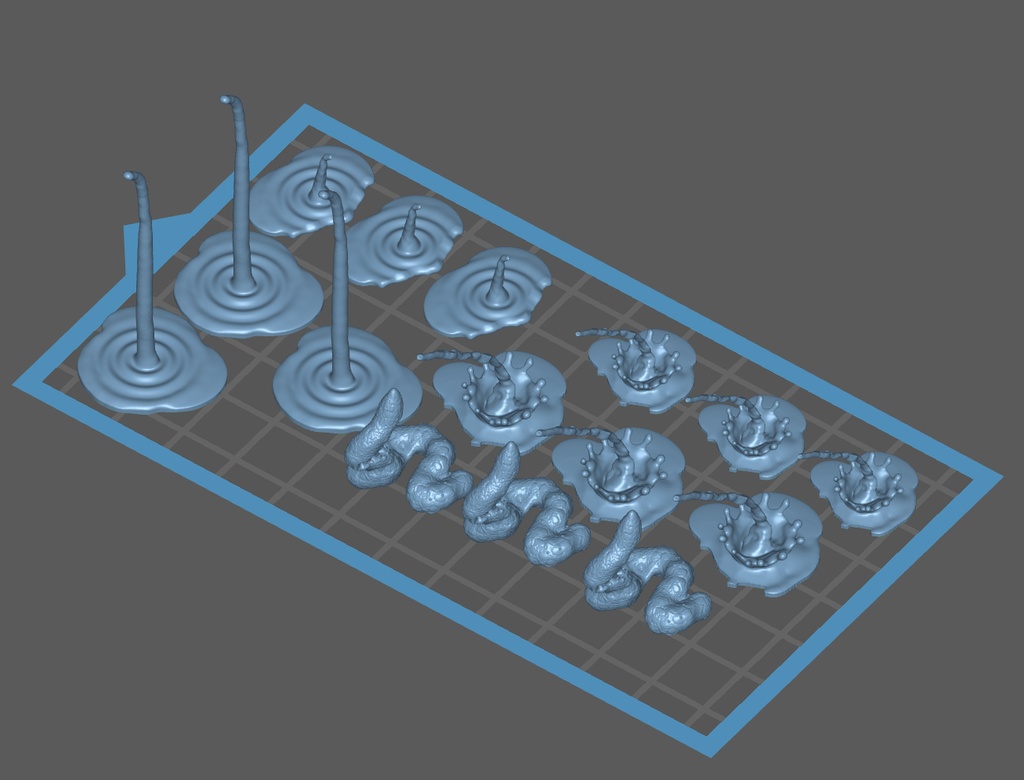 1/12 フィギュア用 液体&固体エフェクトセット