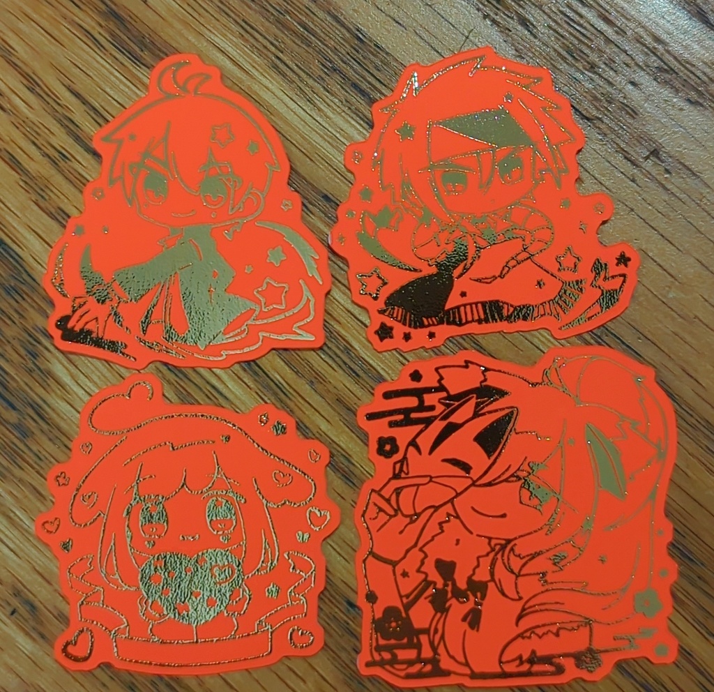 【フィルソ59】全面箔押しきらきらフレークステッカー