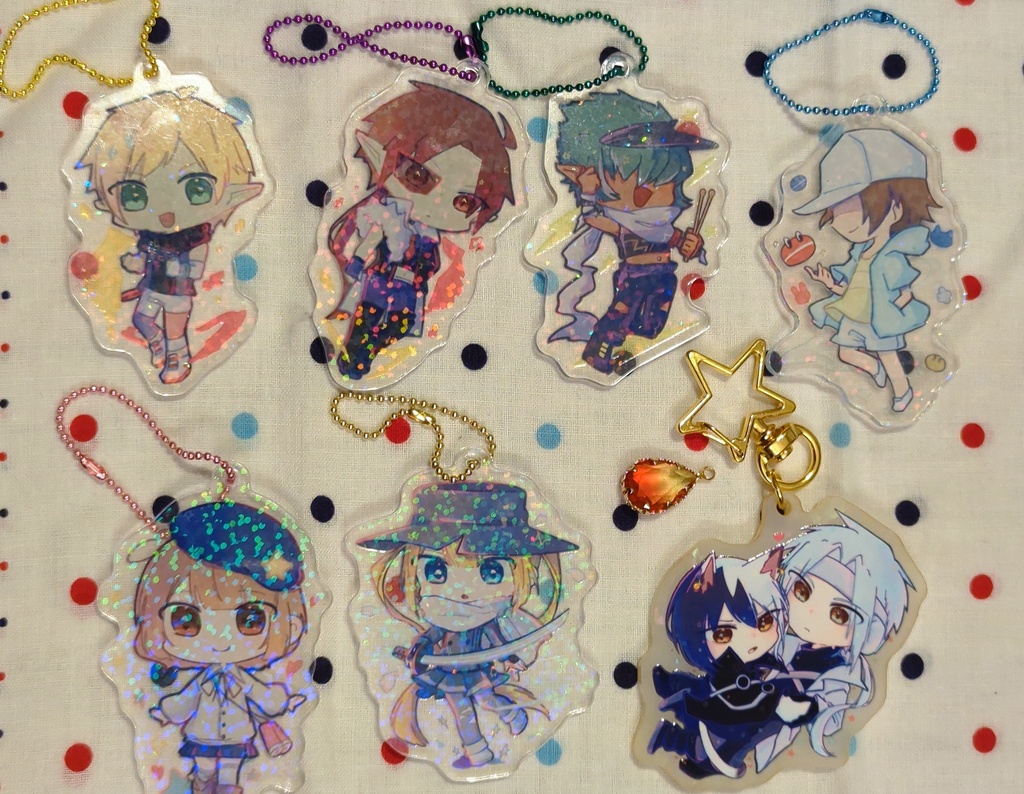 【新作】ホログラムアクリルキーホルダー