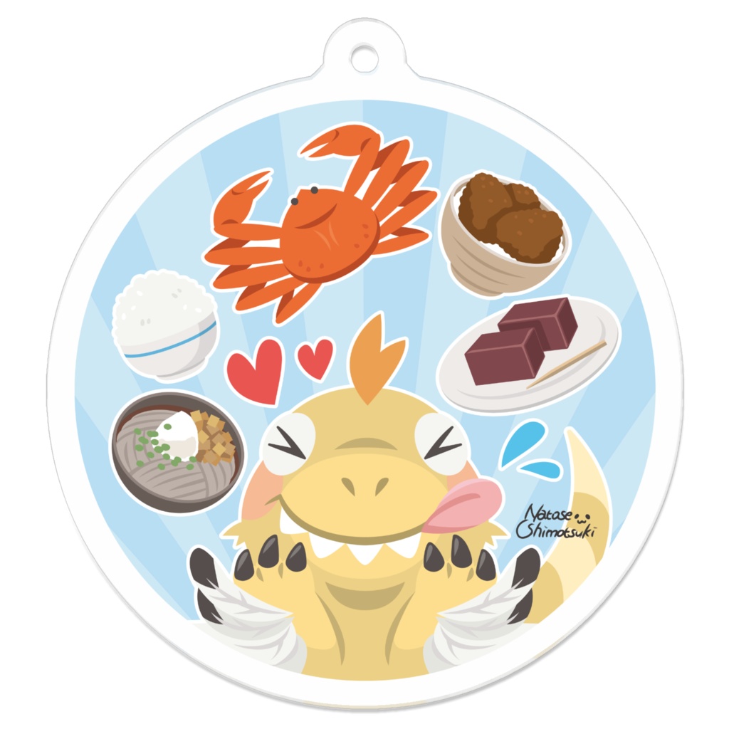 はらぺこフクイベナートル アクリルキーホルダー