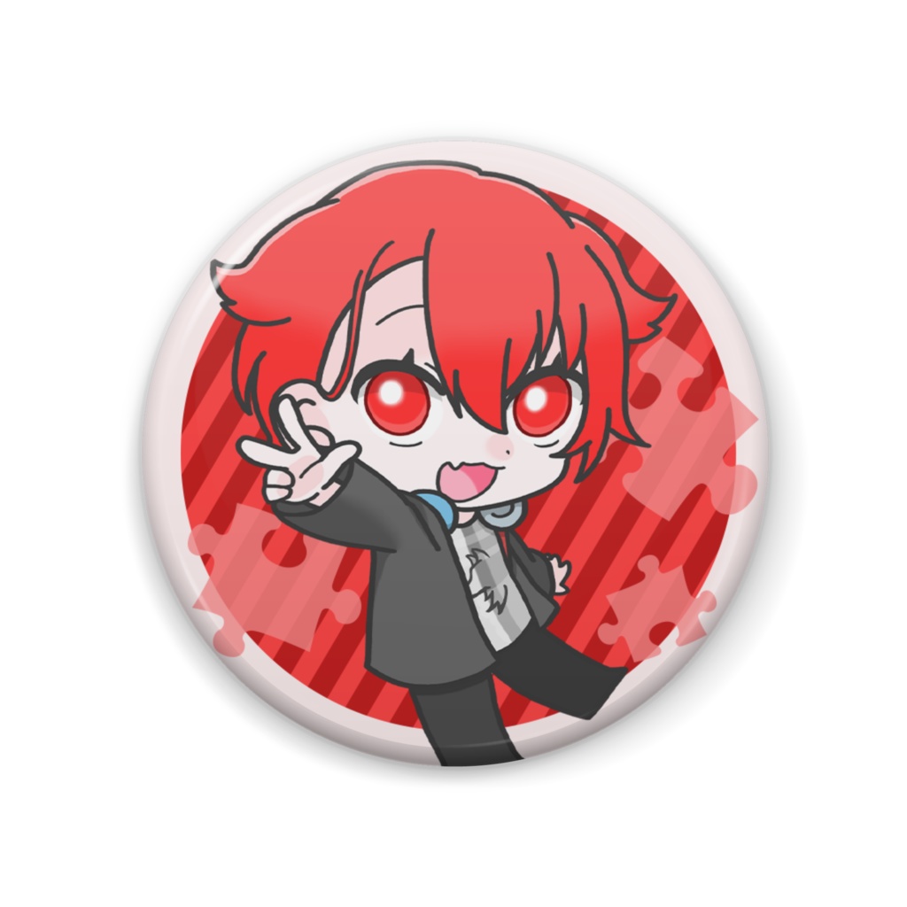 しゅぴーす きゅう 缶バッジ 57㎜【ミニキャラ】