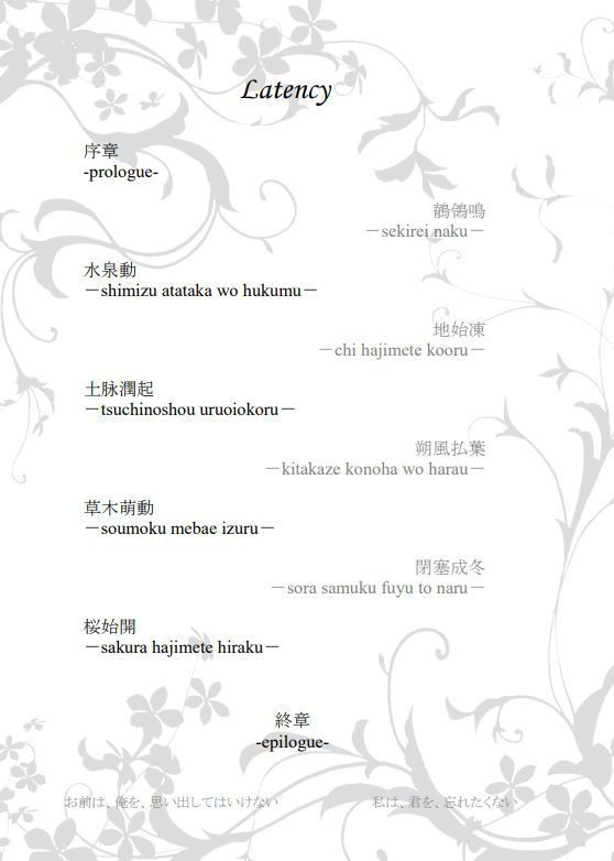 【再販】Latency(国太)