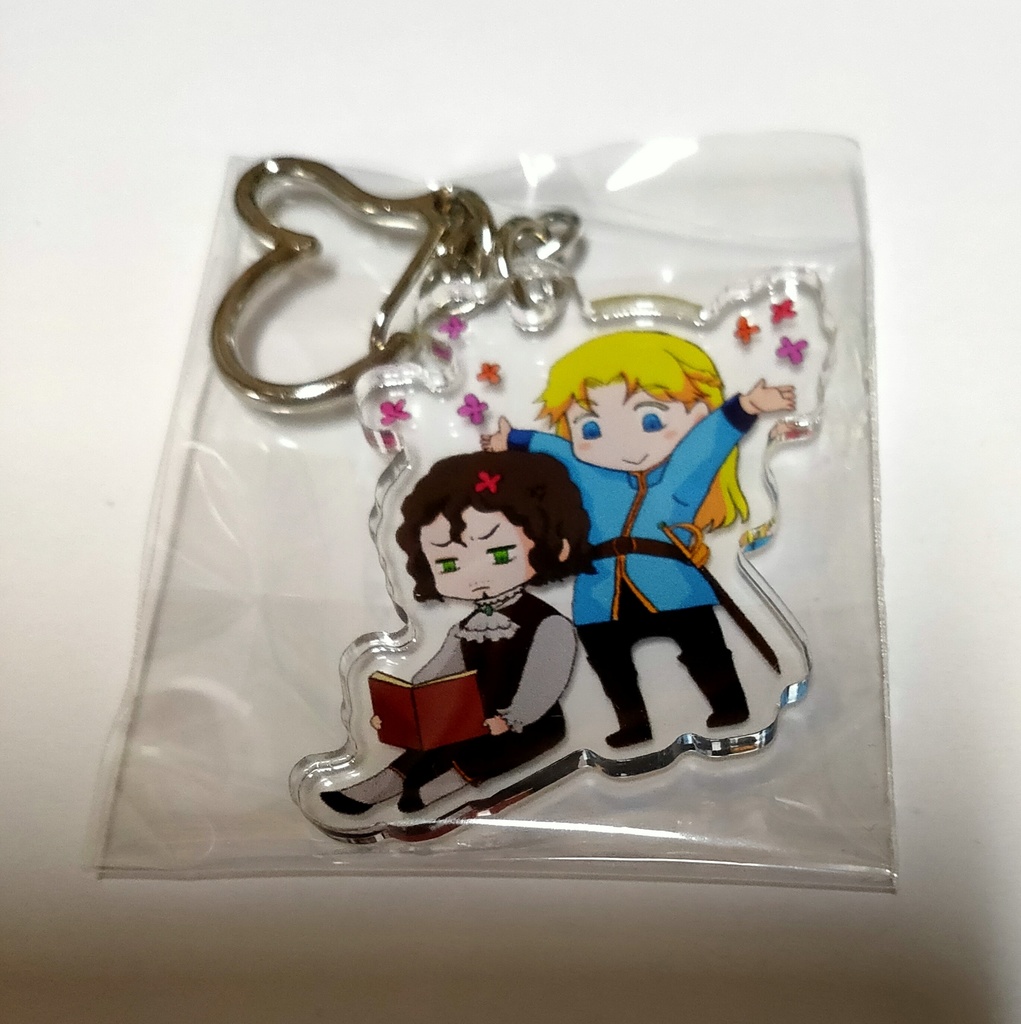 アダジョエお花アクリルキーホルダー