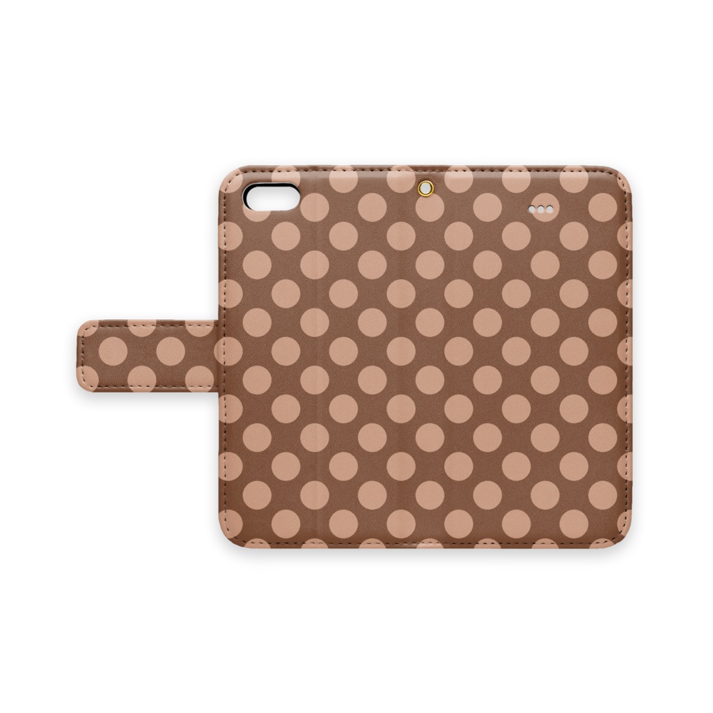 【スマホケース】水玉【チョコ】iPhone 5 / SE