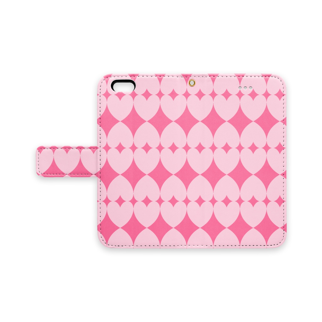 【スマホケース】ハートダイヤ【ラブリーピンク】iPhone 6 / 6s