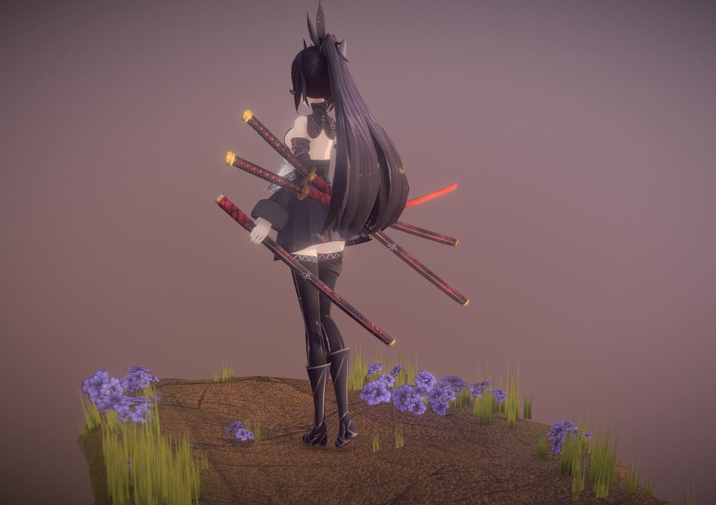 Itsune Elaine - Humanoid Rigged - FBX + UnityPackage