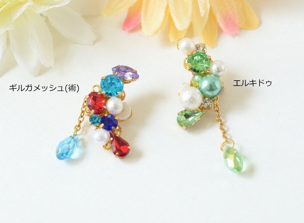 FGO キャラクターイメージイヤークリップ / ギルガメッシュ(術)&マーリン&エルキドゥ