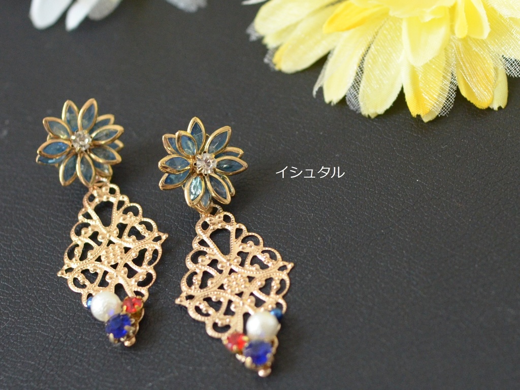 FGO キャラクターイメージイヤリング&ピアス / ジャンヌ・ダルク&オルタ&イシュタル&エレシュキガル