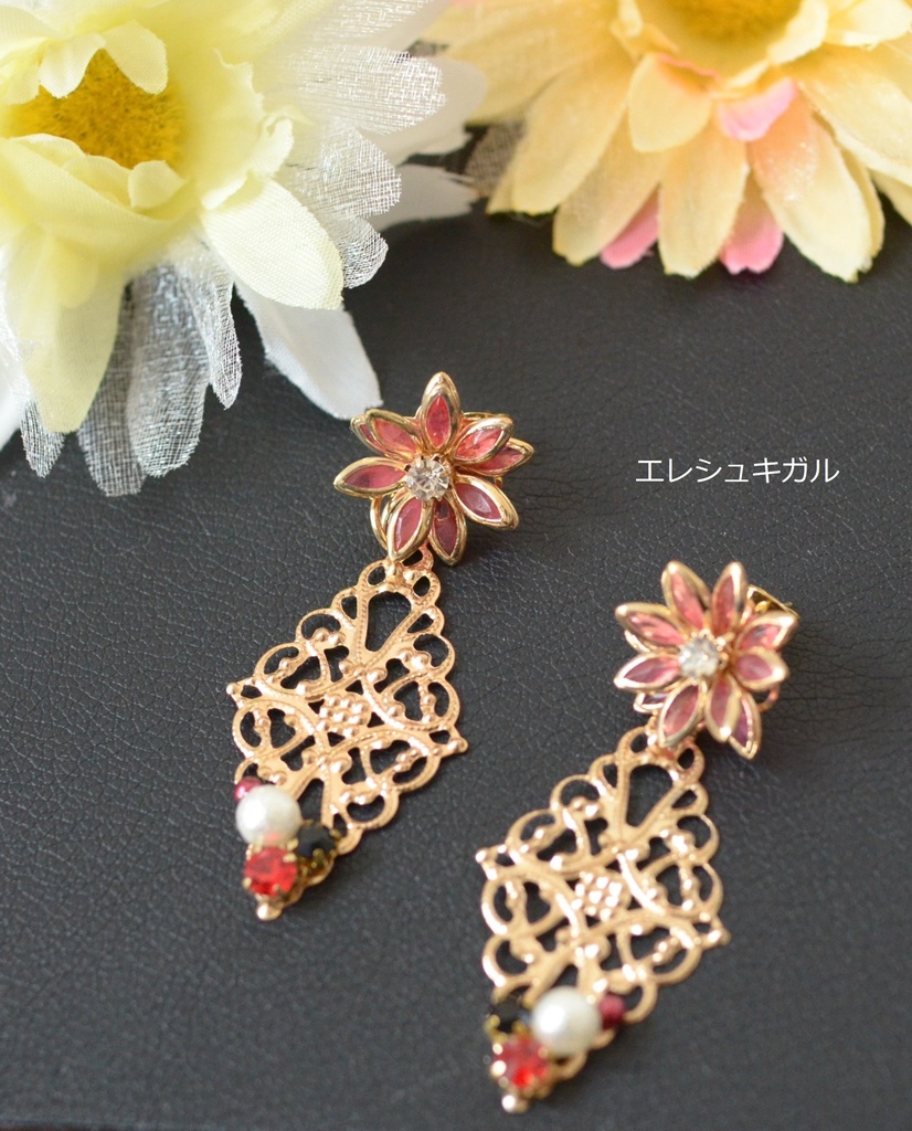 FGO キャラクターイメージイヤリング&ピアス / ジャンヌ・ダルク&オルタ&イシュタル&エレシュキガル