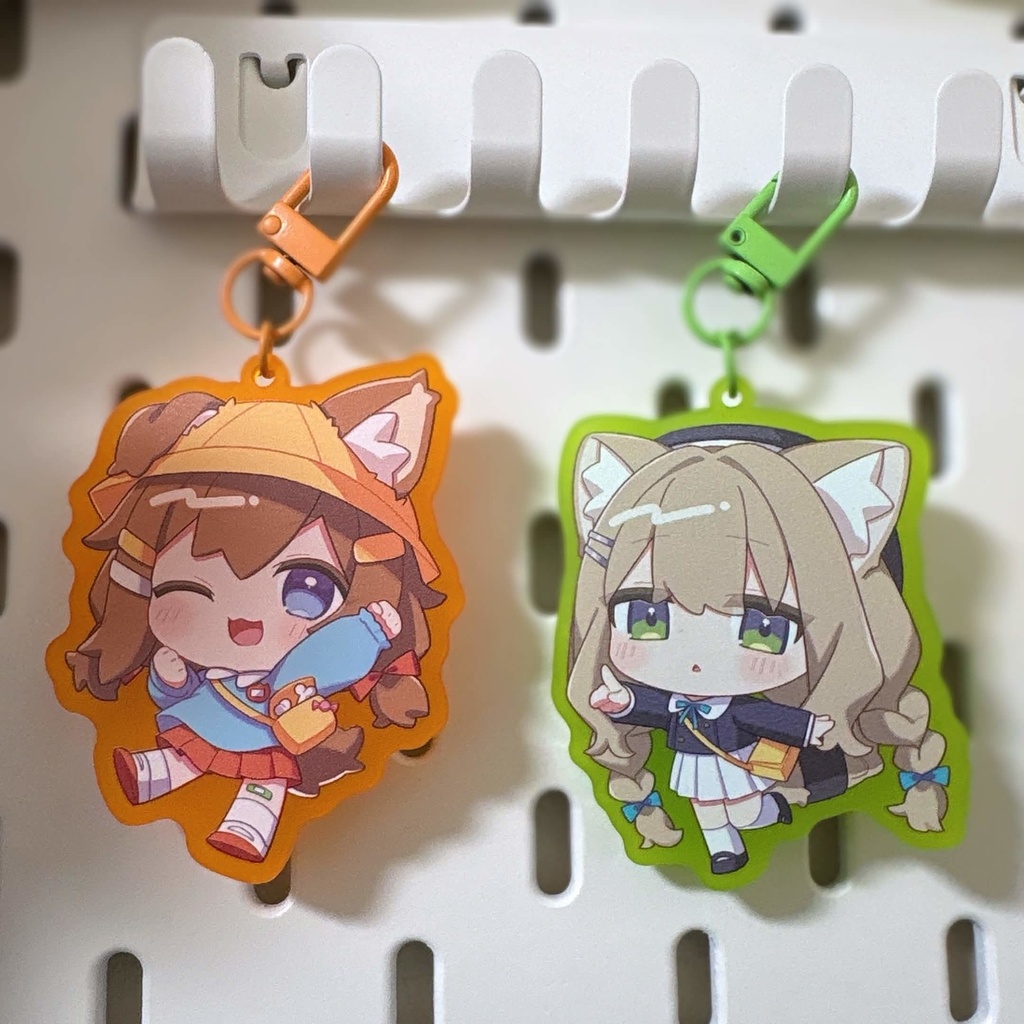 キプフェル&まめひなた カラーアクリルキーホルダー